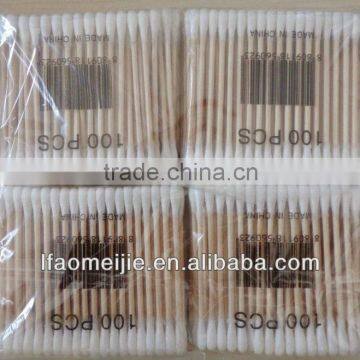 Cheap Wooden Cotton Buds,ear Cleaning Cotton Swabs photo-6