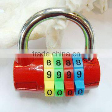 High Security Colorful 4 Digits Reset Combination Lock photo-3