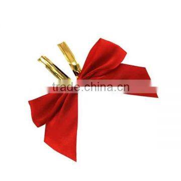 Handmade candy twist red ribbon bow