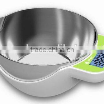 New and hot sale kitchen scale with bowl 5kg/1g Hot sale item