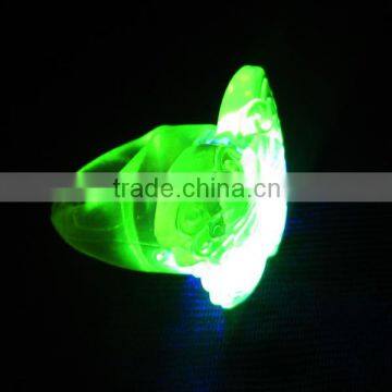 Fashion led glow Butterfly jelly ring with led light