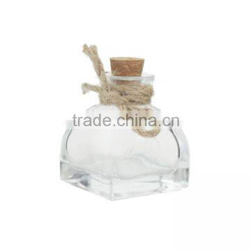 25ml Clear Corked Diy Fillable Christmas Glass Ornaments-Size:46x45mm photo-2