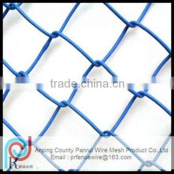 vinyl coated chain link fence ,galvanized chain link wire mesh,football ground fence,anping manufacturer 15000m2 factory