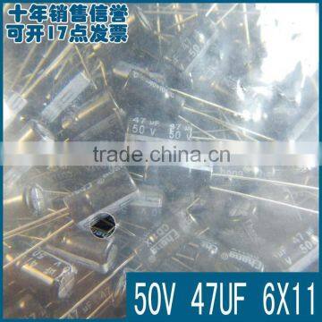 Capacitors 50V 47UF 6*11