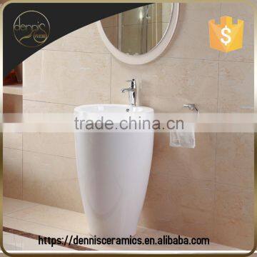 Dennis L-609 Fix With Back Round Pedestal Sink Basin photo-3