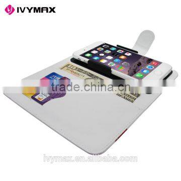 IVYMAX Premium Custom Printed Wallet Case, Slide Type PU Leather Universal Wallet Case Stand Cover for All Phones photo-2