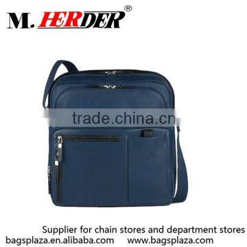 M5028 Wholesale top quality blue zipper men messenger bags