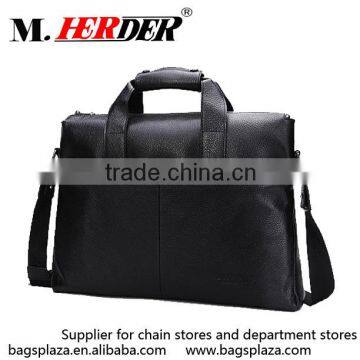 M5001 Top quality leather men office bags men briefcase black men bag