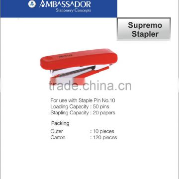 Supremo Stapler for Office Use with Staple Pin No 10