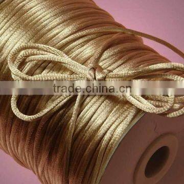 Satin cord Jewelry making supplies-Ivory white color china knot satin cord for jewelry DIY making and craft supplies