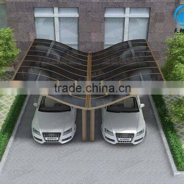 no Welding Carport for Two Cars With Aluminum Alloy Polycarbonate