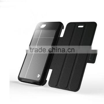 2015 Newest Solar Panel Battery Back Cover Flip Leather Phone Case For iPhone 6 with Switch with Power Indicator Light                        
                                                Quality Choice