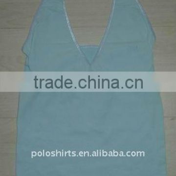 Ladies' sleeveless seamless t shirts bra