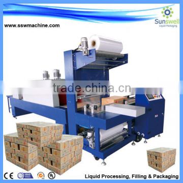 Automatic Shrink-Wrapping Packing Machine for bottle/ PE film wrap-shrinking machine/PET bottle packing plant