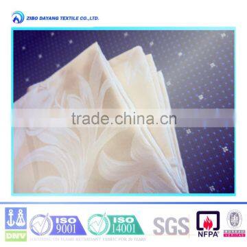 Fire retardant jacquard hotel fabric