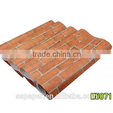 The red brick ancient style self-adhesive indian wallpaper