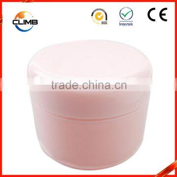 Wholesale custome size white pp empty double layer cream lotion jar container with inner cap,white hand face cream jar