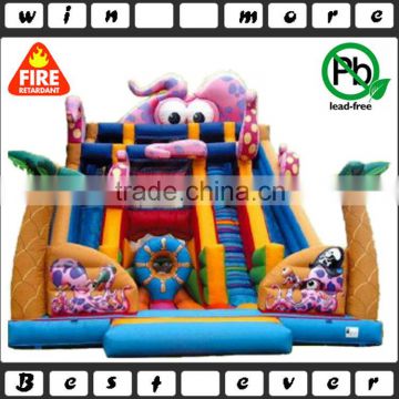 outdoor large inflatable octopus slide, huge commercial inflatable attraction city