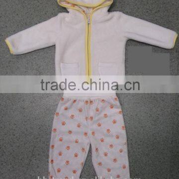2017 Spring Baby Velour 2pcs Sets