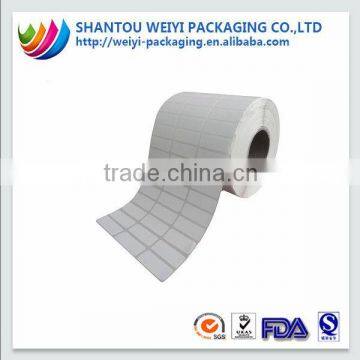 custom logo printed label printing machine roll sticke adhesive sticker label