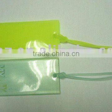 customized plastic hang tag for clothes