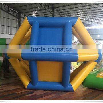 Hot sale water games inflatable water wheel, water roller, hot water hair roller