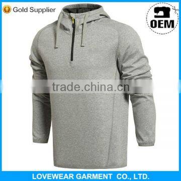 Direct factory high quality cheap cotton polyester CVC TC plain hoodie