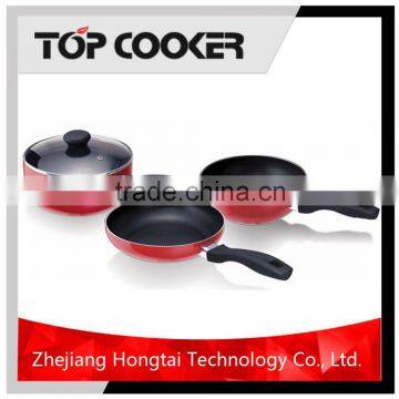 4pcs aluminum non stick coating elegant cookware set