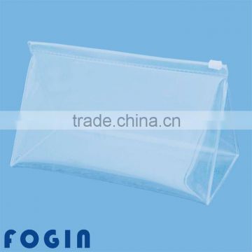 Standup Cosmetic PVC Bag With Slider