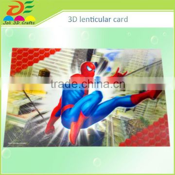 custom design promotional gifts 3D flip plastic PP lenticular waterproof card