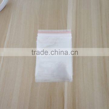 PE Zip Top Poly Bags 2x2 in Clear or Wihte Block Styles