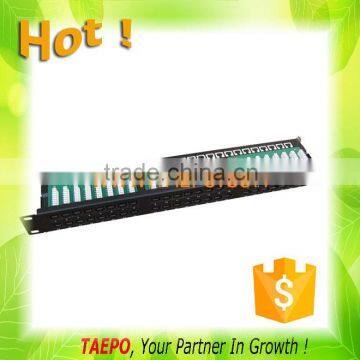 19" UTP RJ45 1U CAT5E and CAT6 48-port patch panel