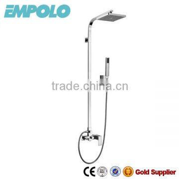 "Excellent quality EMPOLO chrome solid brass ceramic cartridge bathroom shower mixer rain shower manufacturer 21 3601