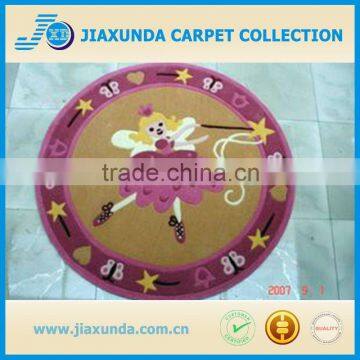 Modern design beautiful pink cheap child rug