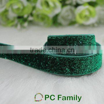 3/8" Elastic Glitter Ribbon