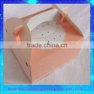 Factory Offer Customized Handle Paper Cake Box Design With ISO FDA