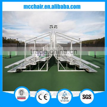 5 raws aluminum benches used bleacher seating movable bleacher