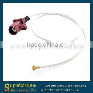 IPX / u.fl to Fakra Plug "D" Pigtail ,Cable 1.37mm GSM antenna cable