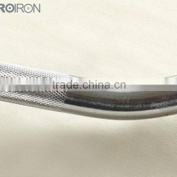 47"Solid Steel Chrome Standard Curl Bar photo-3