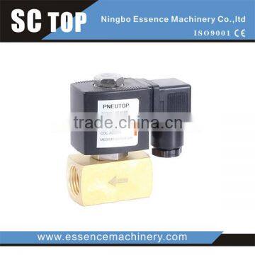 AC220V normally cloesd Brass solenoid valve Fluid Control valve 2/2 way Pilot Operated Solenoid Valve