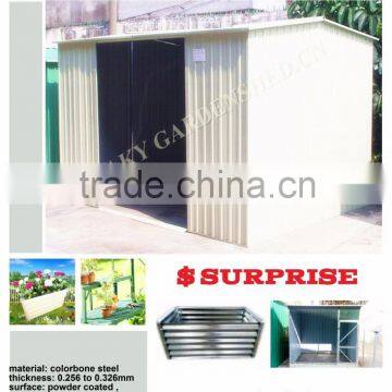 pure style design garden tool shed outdoor hot saling galvanized colorbone shed best looking cheapest price