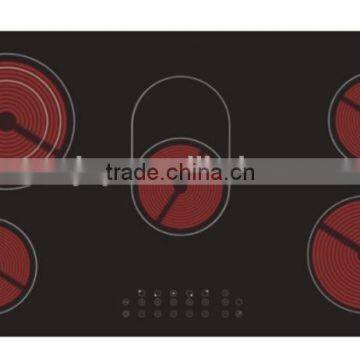 Build-in & Table Type Ceramic Hob with Five Burners and Touching Switch