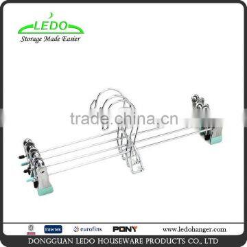 Metal Wire Clothes Hanger Pants Clips PVC Coat Hanger With Hook/. Quality Choice