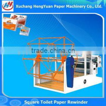 New Condition Rewinding Type Square Cutting Machine , Facial Tissue Machine