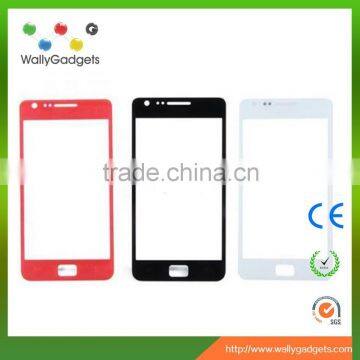 Wholesale white 4.3 inch front touch screen glass lens for Sam/sung galaxy S2 i9100 i9105 replacement