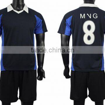 Hot sale V collar soccer uniform with OEM services