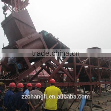 Mobile YHZS75 Concrete Mixing Plant for Sale environment-friendly