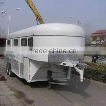 high quality 3 horse gooseneck (Hot saled in horse trailer supermarket)