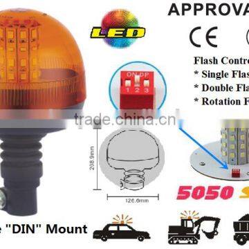 E-MARK SMD Flash Warning Light,ECE MARK 5050 SMD Super Warning Beacon (SR-BL-506S-8) Flexible DIN Mount LED Beacons, 3 Functions