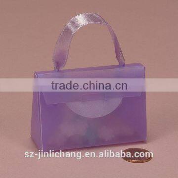 Ribbon Handle Plastic Mini Purses Style Box photo-5
